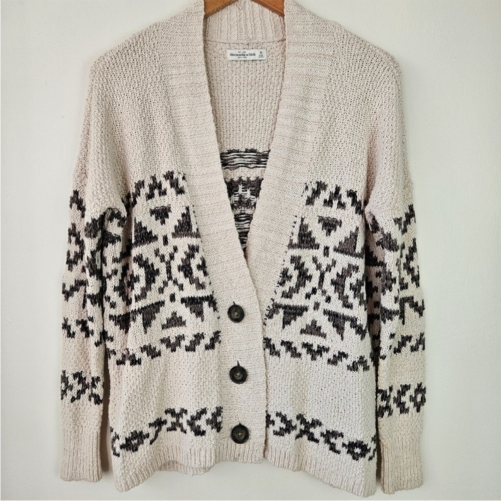 Abercrombie Aztec Cardigan Sweater
